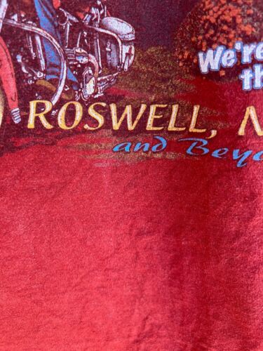 Camicia Harley Davidson Roswell quasi nuova Alien doppia faccia grafica 2001? Stratman - Foto 6 di 13