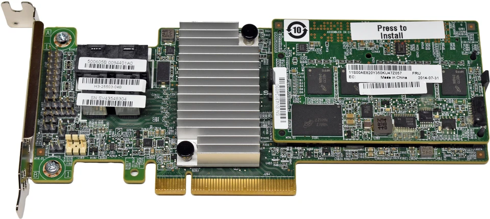 IBM ServeRAID M5210 12G RAID Controller 46C9111 SAS Cable 2GB Cache BBU LP - Image 4 of 4