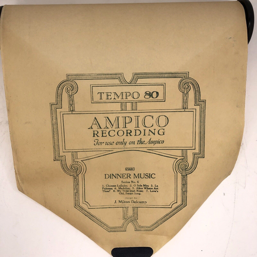 Dinner Music 65683 No. 6 Ampico Piano Roll J Milton Delcamp (7 Songs) - Picture 2 of 9