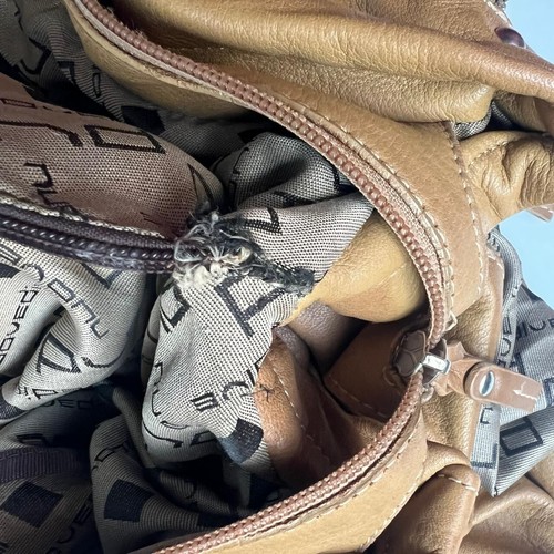 Nuovedive große Umhängetasche Schultertasche Cantaloupe Made In Italy - Bild 24 von 24
