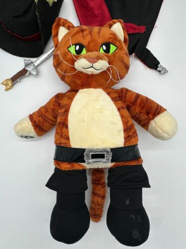 Puss in Boots Build A Bear BAB w/Outfit No Sound Plush Cat - RETIRED - Picture 7 of 9