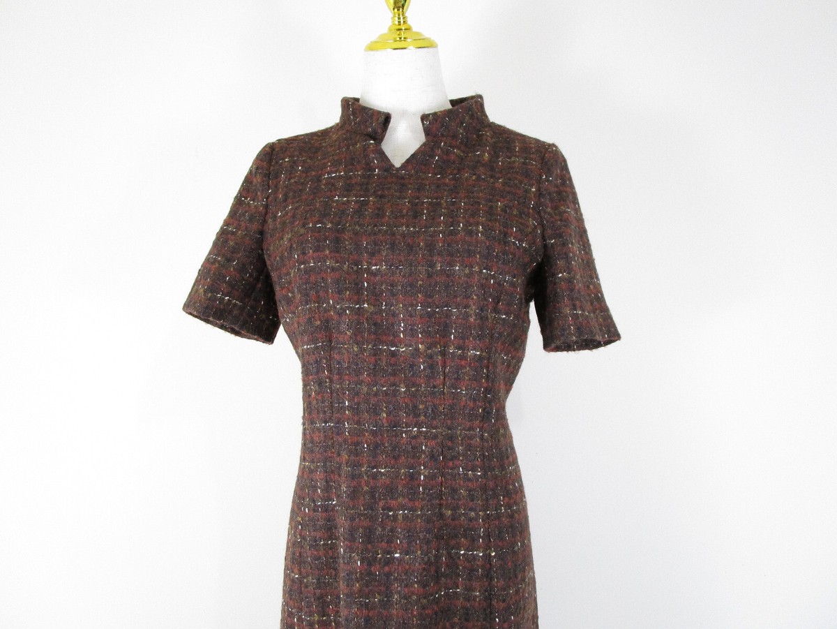 blue dress for baby girl Happy Clothing Floral Tweed Mini Dress in Beige main image 1