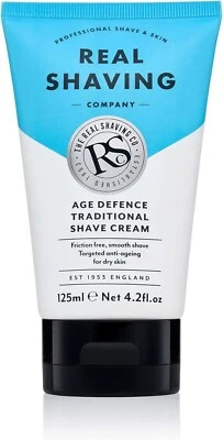 BRANDED The Real Shaving Company Age Defence Shave Cream 125ml Pack of 1