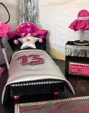 pinkrosemh Bett Möbel Barbie Monster High Blythe Puppen Catty Noir