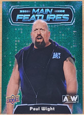 2022 UPPER DECK AEW PAUL WIGHT MAIN FEATURES GREEN #D/199