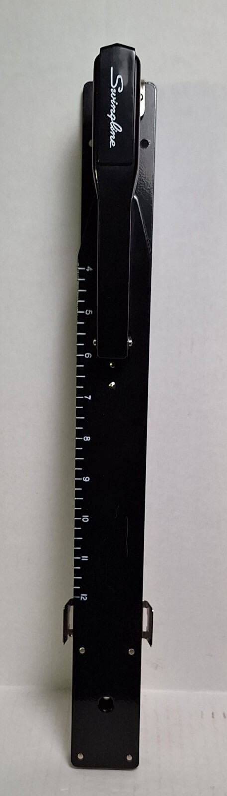 Swingline 12-inch Black Metal Long Reach Stapler with Ruler and Adjustable Paper Stop-image