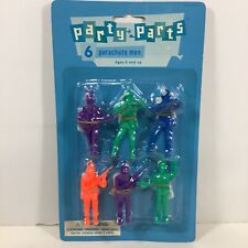 Pack of 6 Multi Color Parachute Army Men Toy Soldier Party Favors Sealed