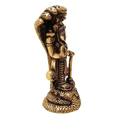 Figura Divino Señor Permanente Vishnu Ídolo - Dios Hindú Bhagwan Vishnu Murti - Imagen 2 de 5