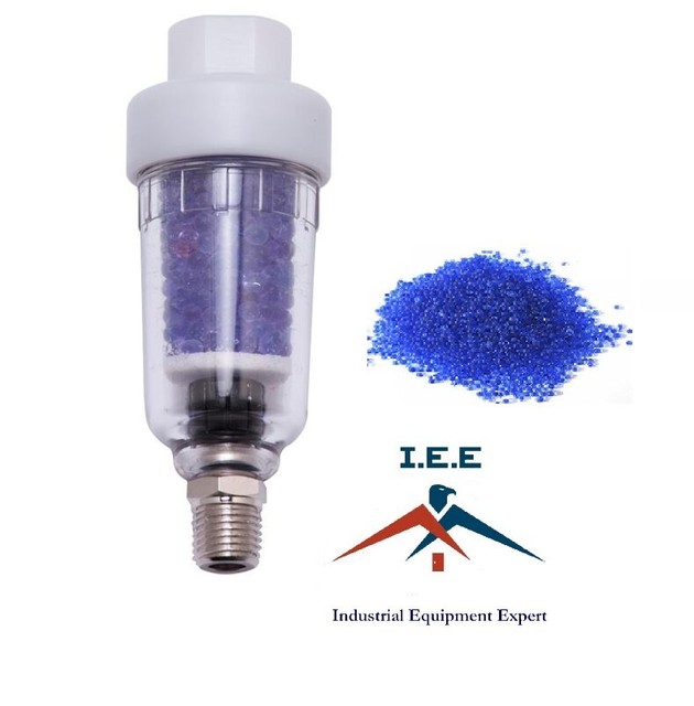 1/4" Inline Reusable Desiccant Air Dryer Filter Adjusting Valve