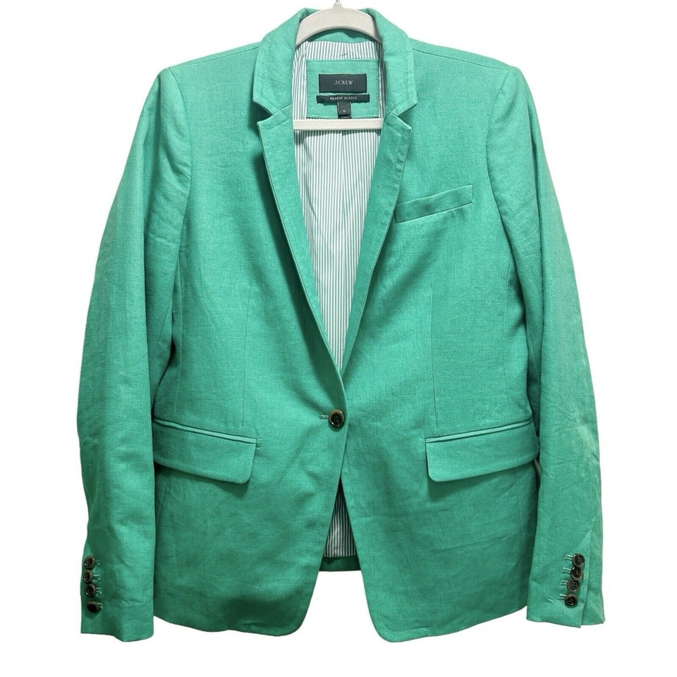 J.Crew Regent Blazer in Patina Green Size 12 eBay