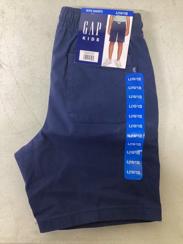 Gap Boy's Elastic Waistband Front & Back Pockets Stretch Soft Twill Shorts Large - Picture 2 of 4