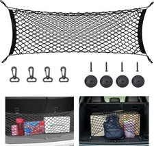 Adjustable Elastic Heavy Duty Cargo Net Nylon Car Trunk Rear Cargo Organizer NEW