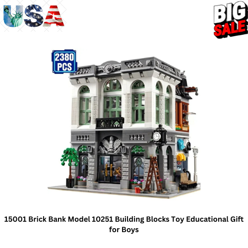 15001 Brick Bank Model 10251 Building Blocks Toy Educational Gift for Boys