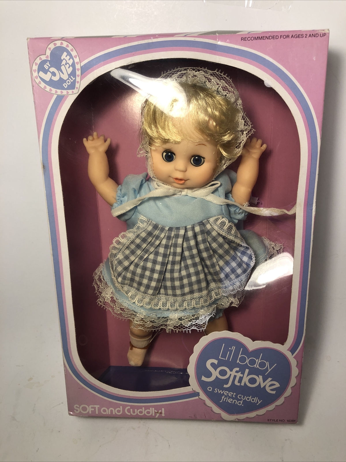 New NOS Lovee Doll Vintage 1984 Li’l Baby Softlove Open Close Eyes