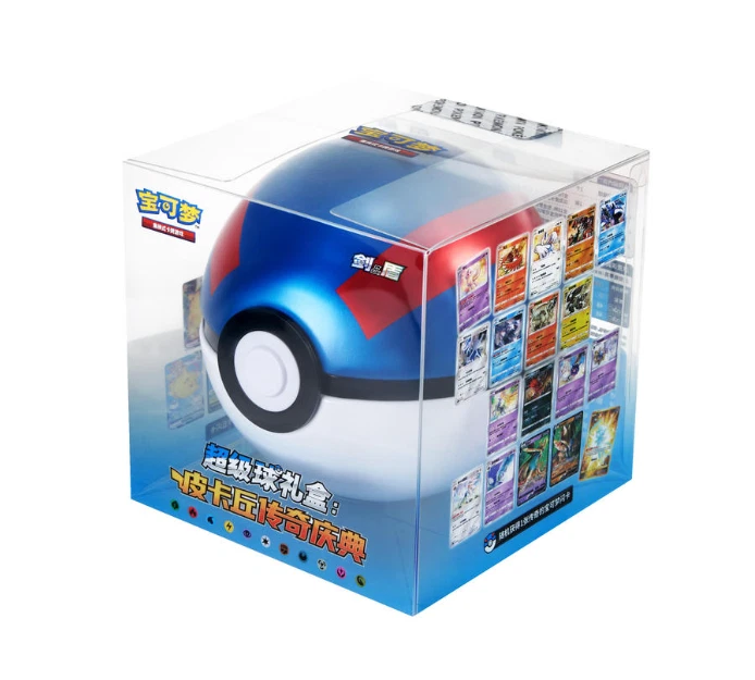 Pokemon S-Chinese 2023 Pokemon Ball Gift Box Blue Red Exclusive Pokeball Sealed! - Image 2 of 4