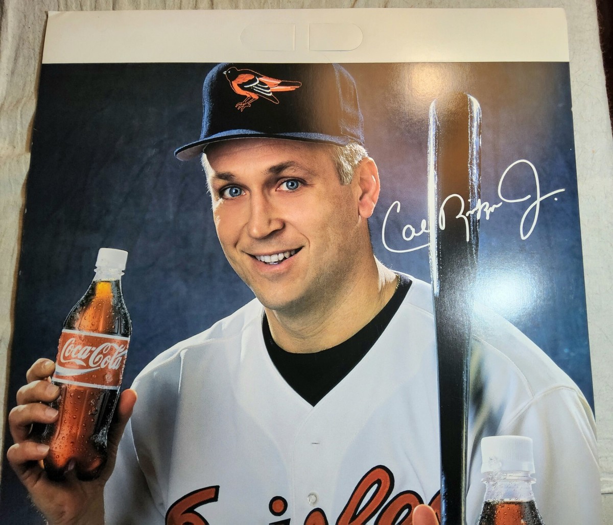 1995 CAL RIPKEN JR. BALTIMORE ORIOLES COCA-COLA STORE ADVERTISING