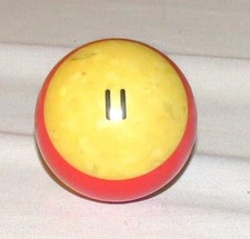 Pool Snooker Ball 11 Red Stripe Standard Size 2.1/4 inches