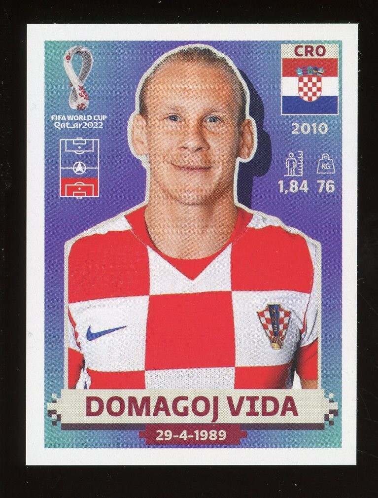 2022 Fifa World Cup Panini Sticker Qatar DOMAGOJ VIDA Croatia CRO10