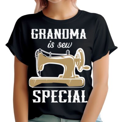 Oma näht besonders Nähen Oma Nähen Liebhaber Damen T-Shirts Top #TA-91