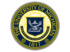 University Of Michigan Logo College Sticker Waterproof Vinyl Decal Die-Cut Car