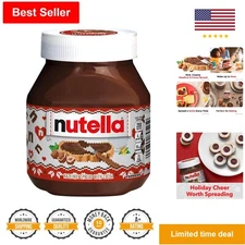 Versatile Hazelnut Spread - 26.5 Oz Jar for Breakfast, Baking, and Desserts