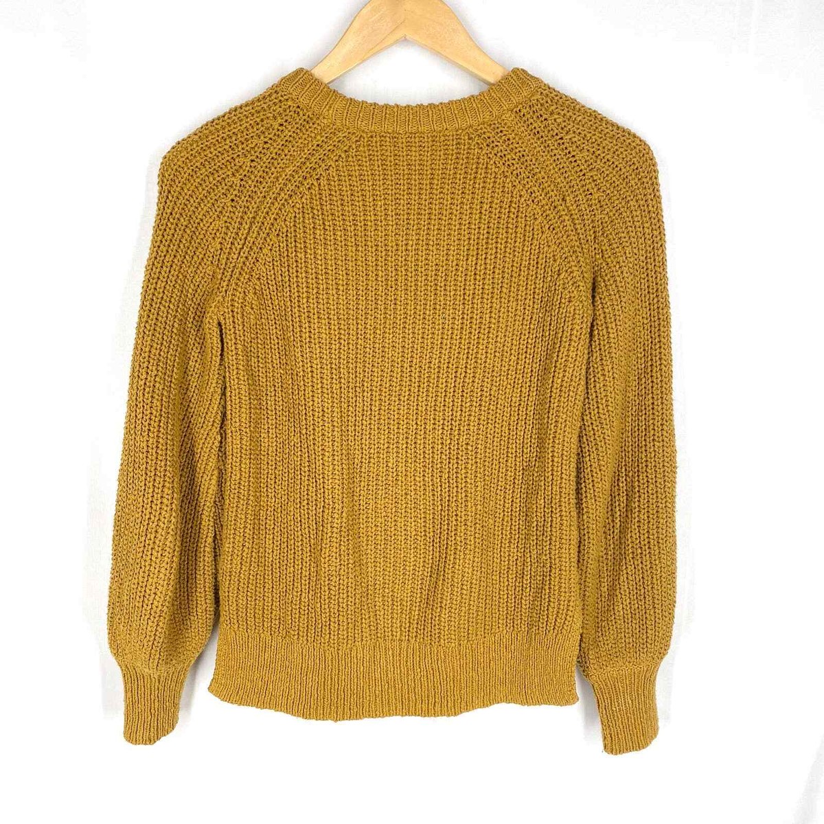 Madewell Balloon Sleeve Pullover Sweater J8667 Egyptian Gold 100 
