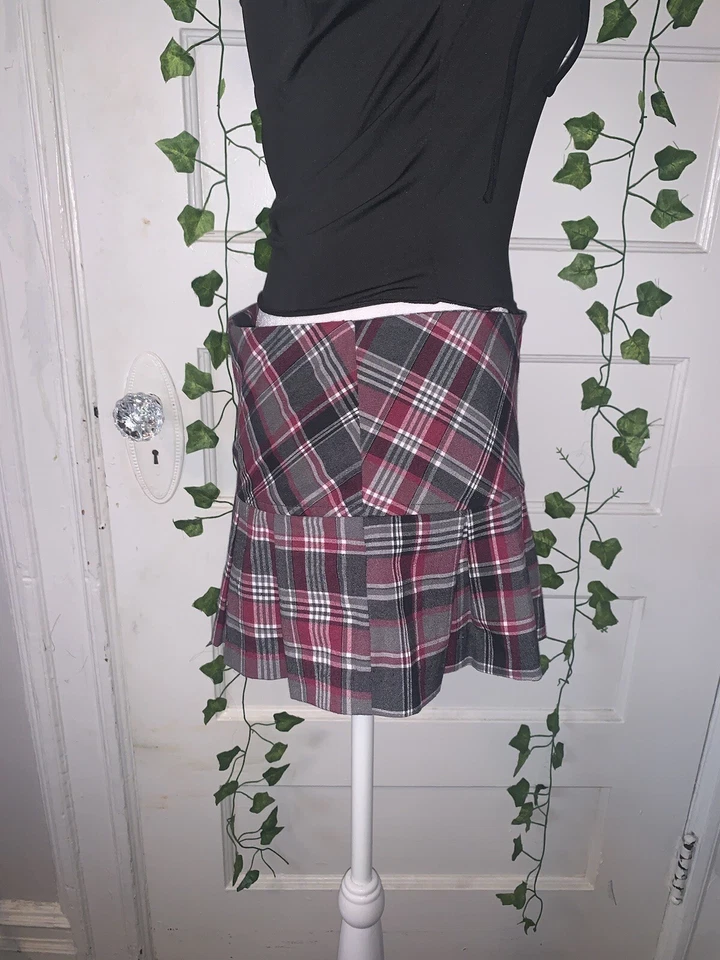 Falda a Cuadros Púrpura Charlotte Russe Gótica De Colección Rara Para Mujer Talla Mediana Foto 4 de 4