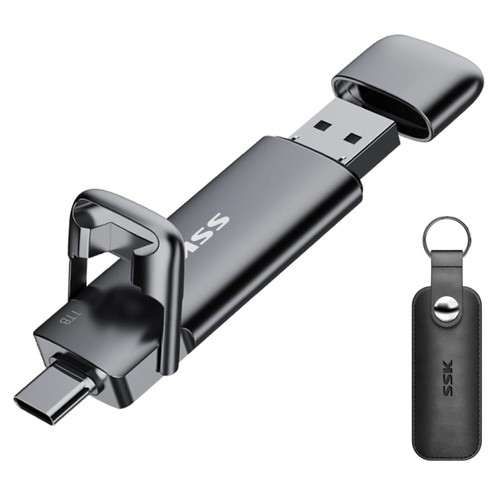 Externe SSD 1TB USB C USB A 550 MB/s Stoßfest schnelle Datenspeicher