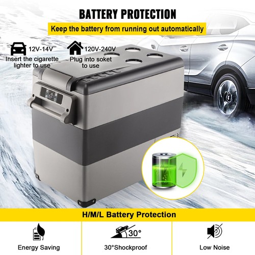 Refrigerador Coche 55L Compresor Portátil Pequeño Congelador Mini Refrigerador Eléctrico para - Imagen 6 de 18