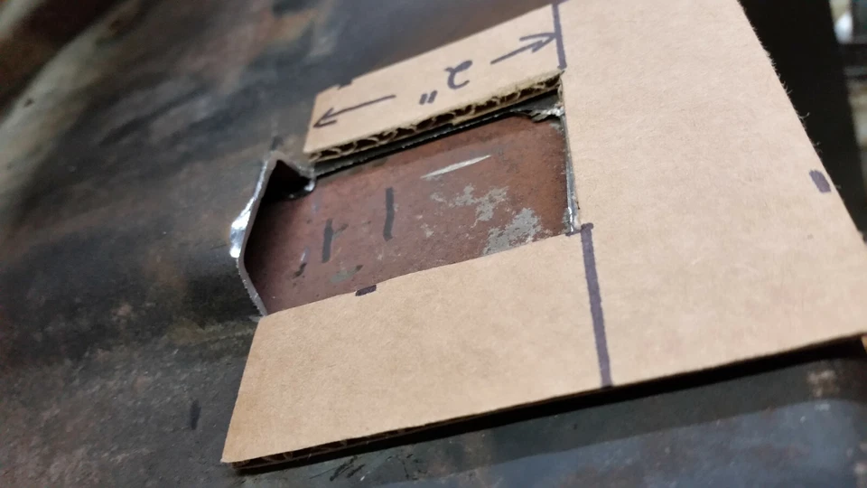 1967-68 Chevy/GMC C10 Radiator Filler Panels 3-Piece Steel Smooth with Bead Roll - Image 3 of 4