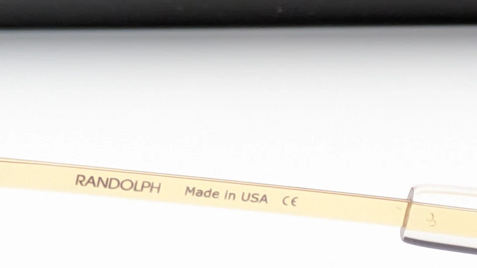 Gafas de sol Randolph AF058 Pilot oro 23K polarizadas gris americano para hombre 55 mm Foto 4 de 4