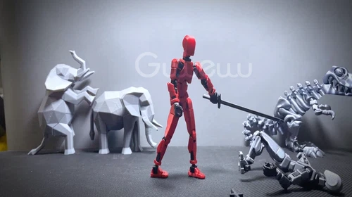 T13 Action Figure,Titan 13 Action Figure Toy Robot,3D Printed Jointed Movable - Picture 3 of 104
