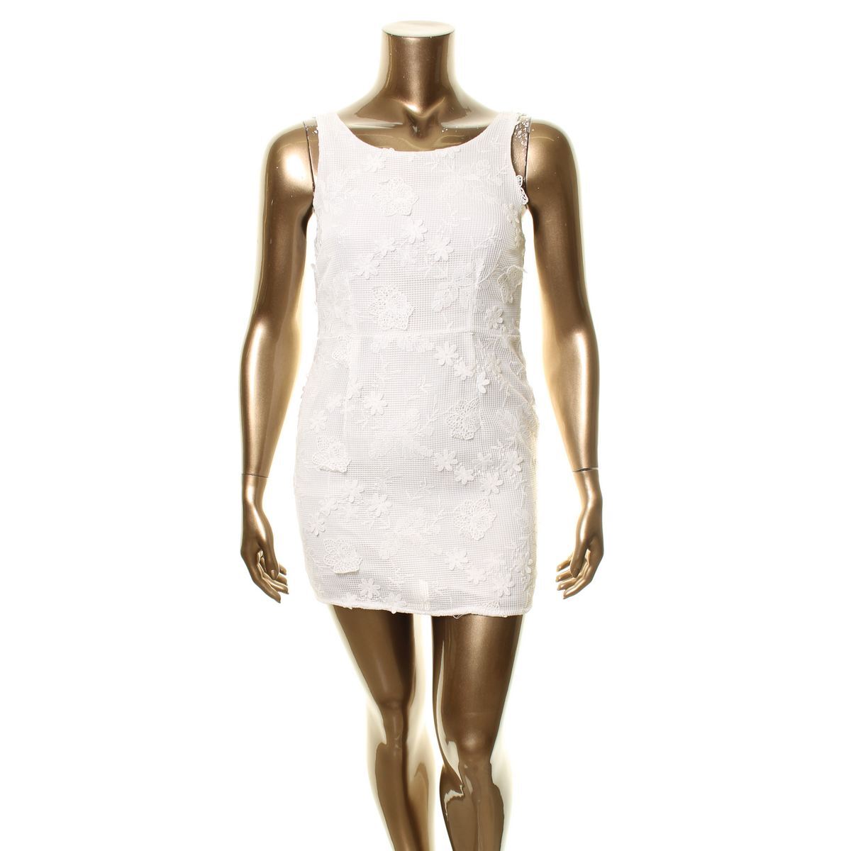ROMEO + JULIET COUTURE NEW Women's White Lace Party Dress L TEDO ROMEO + JULIET COUTURE NEW Women's White Lace Party Dress L TEDO