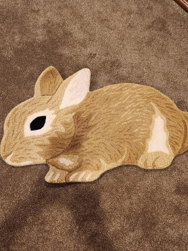 wool rabbit rug 2 x 3 | eBay