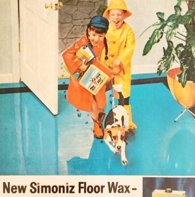 #ad 1958 Simoniz Vinyl Floor Wax Advertisement Home Cleaning Products Beagle DWII15 $15.00