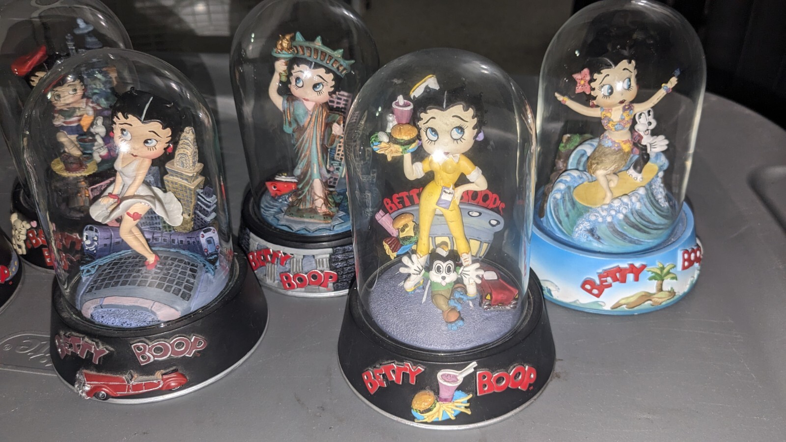 Betty Boop Figurines In Glass Domes eBay
