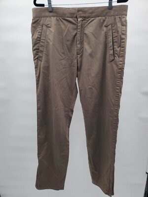 Rag & Bone Women's Pants Olive Green Size Large Drawstring Waist Zipper Cuff