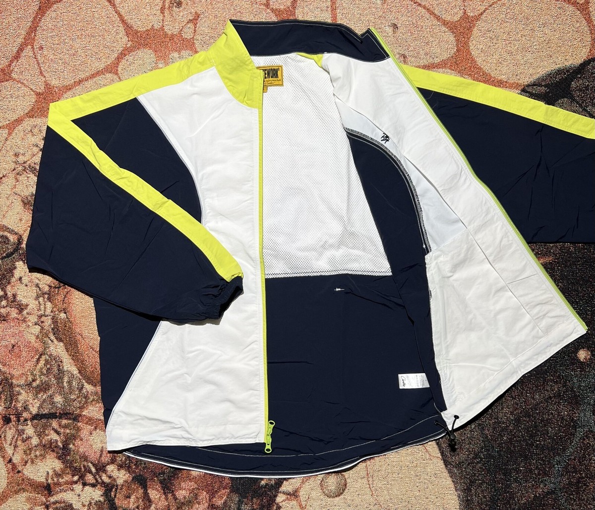 Corteiz Wingz Shuku Jacket White Navy Lime Size Large Brand