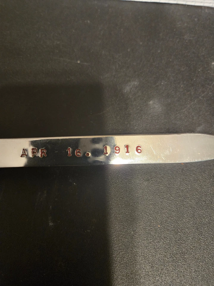 Vintage Santa Fe Chrome Retirement Railroad Spike 1916. a 1966 - Imagem 4 de 4