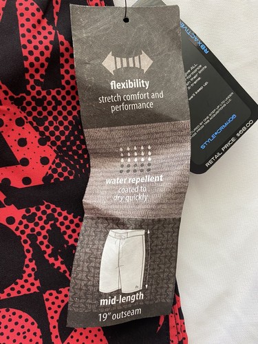 RBX Men Swimming Trunk Multicolored Size M Water Repellent Coated To Dry Quickly - Picture 3 of 12