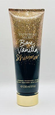 VICTORIA S SECRET BARE VANILLA SHIMMER FRAGRANCE BODY LOTION CREAM 8 oz