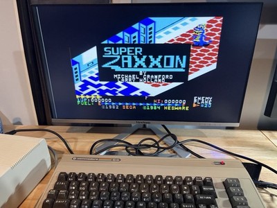Super Zaxxon Commodore 64 Floppy Disk -working- With Manual