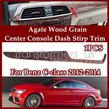 For Benz C-class 2012 2013 2014 Agate Wood Grain Center Console Dash Stirp Trim