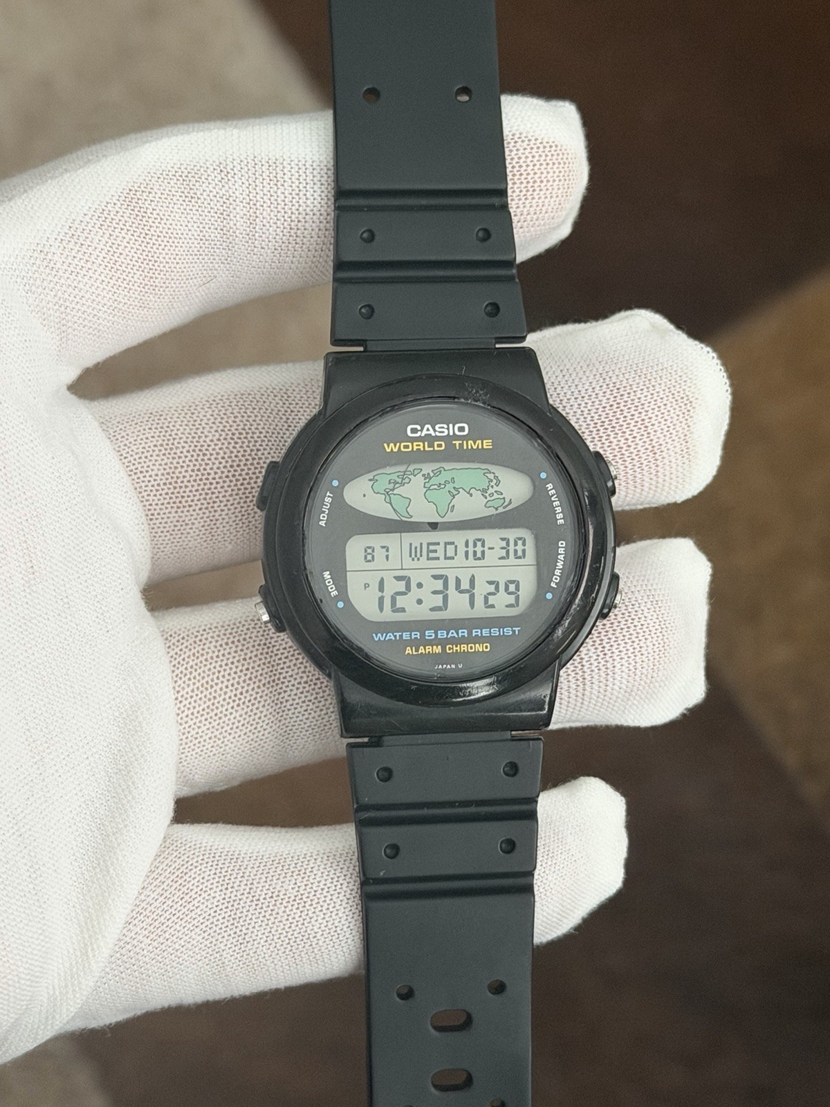 Rare Vintage Casio World Time W-60U Men’s Digital Sports Watch JDM 1980s