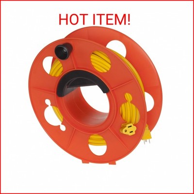 Bayco KW-130 Cord Storage Reel with Center Spin Handle, 150-Feet
