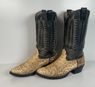 Cowtown Bias Cut Rattlesnake Cowboy Boots | Western Diamondback | Men s 10 D