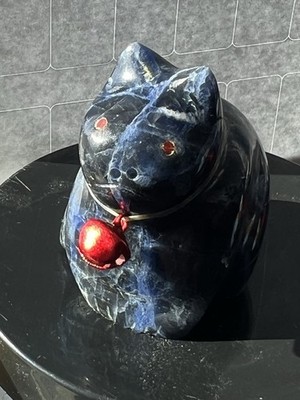 Zuni Blue Fat Cat Fetish by Daphne Quam *NEW* Sodalite Gift Bundles F1727