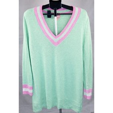 Show Me Your Mumu Preppy Old Money Hartford Sweater Dress Mint, Size Medium