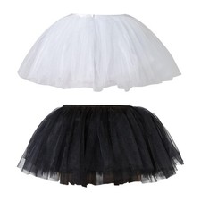 Frauen T&uuml;ll Tutu Rock Kleid Ballett Tanz Cosplay Party Kost&uuml;m Zubeh&ouml;r T&uuml;ll