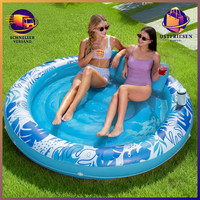 Aufblasbare Sonnenpool Luftmatratze 183X165Cm Mit Kissen FüR Erwachsene Sommer